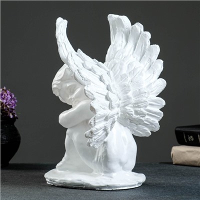 Фигура "Ангел средний с крыльями" 30см белый